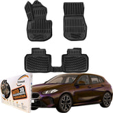 Trimak Autofußmatten kompatibel mit BMW 1er F70 ab 2025 Auto Allwetter Gummimatten
