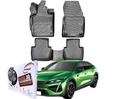 Trimak Autofußmatten kompatibel mit Peugeot 408 ab 2023 Auto Allwetter Gummimatten