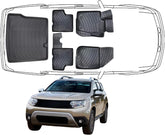 3D Fußmatten & Kofferraumwanne Auto Set Kompatibel mit Dacia Duster 4X4 1. Gen 2010 - 2028