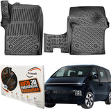 Trimak Autofußmatten kompatibel mit Hyundai Staria Auto Allwetter Gummimatten