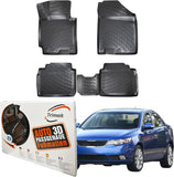 Trimak Autofußmatten kompatibel mit KIA Cerato 2004 -2009 Auto Allwetter Gummimatten