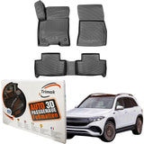 Trimak Autofußmatten kompatibel mit Mercedes-Benz EQB (X 243) ab 2021 Auto Allwetter Gummimatten