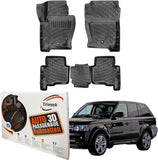 Trimak Autofußmatten kompatibel mit Range Rover Sport 1.Series 2005–2013 Auto Allwetter Gummimatten