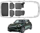 3D Fußmatten & Untere Kofferraumwanne Set Kompatibel mit Mini Cooper SE F56