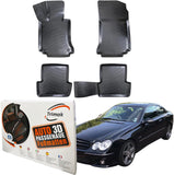 Trimak Autofußmatten kompatibel mit Mercedes-Benz CLK C209 2002-2010 Auto Allwetter Gummimatten