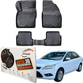Trimak Autofußmatten kompatibel mit Ford Focus ´04 2.Gen 2004-2010 Auto Allwetter Gummimatten