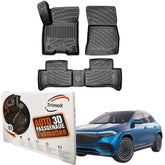 Trimak Autofußmatten kompatibel mit Mercedes-Benz EQA H 243 ab 2021 Auto Allwetter Gummimatten