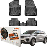Trimak Autofußmatten kompatibel mit Range Rover Evoque 1. Gen. 2011–2018 Auto Allwetter Gummimatten