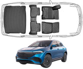 3D Fußmatten & Kofferraumwanne Auto Set Kompatibel mit Mercedes-Benz EQA 2021 - 2026 H 243