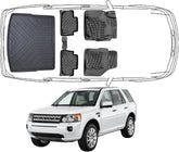 3D Fußmatten & Kofferraumwanne Auto Set Kompatibel mit Land Rover Freelander 2 Typ LF 2006–2014