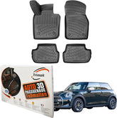 Trimak Autofußmatten kompatibel mit Mini Electric 2020 - 2024 Auto Allwetter Gummimatten