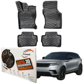 Trimak Autofußmatten kompatibel mit Range Rover Velar 2017 - 2024 Auto Allwetter Gummimatten