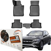 Trimak Autofußmatten kompatibel mit Mercedes-Benz GLC SUV X 254 2022 - 2026 Auto Allwetter Gummimatten