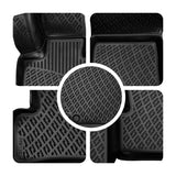 Rizline kompatibel mit Mercedes-Benz W205 2014–2023 Autofußmatten Auto Allwetter 3D Gummimatten