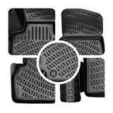 Rizline Dacia Sandeo 2.Gen 2012-2020 Auto Gummimatten 3D Autofußmatten