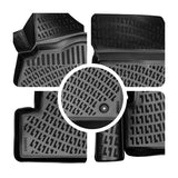 Rizline Kompatibel mit Mercedes-Benz B Klasse W 242/W 246 2011-2018 Gummimatten 3D Autofußmatten