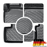 Rizline Kompatibel mit Renault Clio III 2006-2012 Autofußmatten 3D Gummimatten