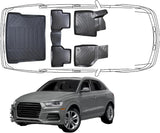 3D Fußmatten & Kofferraumwanne Set Kompatibel mit Audi Q3 8U 2011-2018