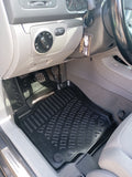 Trimak Autofußmatten kompatibel mit VW Golf VI 2009-2012 Auto Allwetter Gummimatten