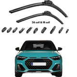 Trimak Flat Wiper Blade Scheibenwischer-Set AUDI A1 ab 2018 GB 26 & 18 zoll (65 & 45 cm)