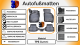 Trimak AUDI A3 (8Y) , S3, RS3 (ab 2020) Auto Gummimatten Autofußmatten