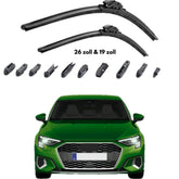 Trimak Flat Wiper Blade Scheibenwischer-Set AUDI A3 ab 2020 8Y 26 & 19 zoll (65 & 47,5 cm)