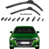 Trimak Flat Wiper Blade Scheibenwischer-Set AUDI A3 ab 2020 8Y 26 & 19 zoll (65 & 47,5 cm)