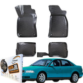 Trimak Autofußmatten kompatibel mit Audi A4 B5 1995-2001 Auto Allwetter Gummimatten