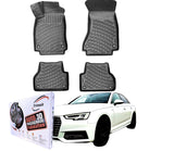 Trimak Autofußmatten kompatibel mit Audi A4 B8 (2008-2014) Auto Allwetter Gummimatten