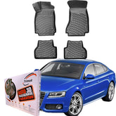 Trimak Autofußmatten kompatibel mit Audi A5 8T (2007 - 2016) Auto Allwetter Gummimatten
