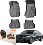 Trimak Autofußmatten kompatibel mit Audi A5 F5 ab 2016 Auto Allwetter Gummimatten