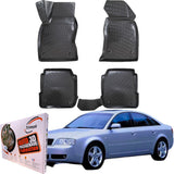 Trimak Autofußmatten kompatibel mit Audi A6 C5 (1996 - 2004) Auto Allwetter Gummimatten