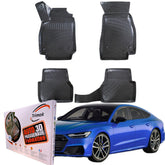 Trimak Autofußmatten kompatibel mit Audi A7 C8 ab 2018 Auto Allwetter Gummimatten