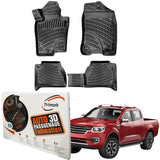 Trimak Autofußmatten kompatibel mit Renault Alaskan ab 2017 Auto Allwetter Gummimatten