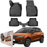 Trimak Autofußmatten kompatibel mit SEAT ARONA Auto Allwetter Gummimatten