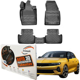 Trimak Autofußmatten kompatibel mit Opel Astra L Electric Auto Allwetter Gummimatten