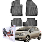 Trimak Autofußmatten kompatibel mit Toyota Auris 1.Gen. E150 2006–2012 Auto Allwetter Gummimatten