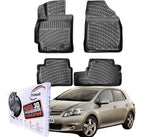Trimak Autofußmatten kompatibel mit Toyota Auris 1.Gen. E150 2006–2012 Auto Allwetter Gummimatten