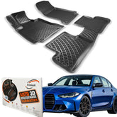 Trimak Autofußmatten kompatibel mit BMW 3ér G20 & G21 ab 2019 Auto Allwetter Gummimatten
