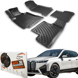 Trimak Autofußmatten kompatibel mit BMW iX ab 2021 Auto Allwetter Gummimatten