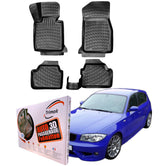 Trimak Kompatibel mit BMW 1er E87 & E81& E82 2004 - 2011 Auto Gummimatten TPE Autofußmatten