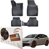 Trimak Autofußmatten kompatibel mit CUPRA Born Seit 2021 Auto Allwetter Gummimatten