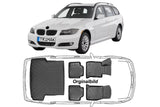 3D Fußmatten & Kofferraumwanne Auto Set Kompatibel mit BMW 3ér F31 F30 Touring Kombi 2012 - 2019