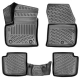 3D Auto Fußmatten & Obere Kofferraumwanne Set Kompatibel mit Citroen ë-C4 ab 2020