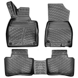 Trimak Autofußmatten kompatibel mit Mercedes-Benz EQS Sedan (V 297) Auto Allwetter Gummimatten