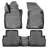 3D Fußmatten & Obere Kofferraumwanne Auto Set Kompatibel mit MG ZS EV seit 2021