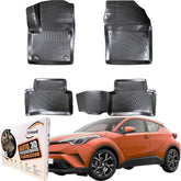 Trimak Autofußmatten kompatibel mit Toyota C-HR 1.Gen 2016 -2023 Auto Allwetter Gummimatten