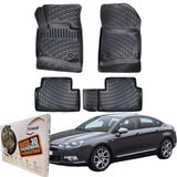 Trimak Autofußmatten kompatibel mit Citroen C5 2.Gen. (2008-2018) Auto Gummimatten
