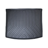 Set Autofußmatten und Kofferraummatte kompatibel mit VW Caddy IV 2011-2020 Auto Allwetter Gummimatten und Kofferraumwanne