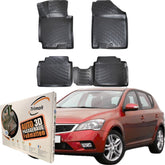 Trimak Autofußmatten kompatibel mit Kia Ceed 1.Gen 2006 - 2012 Auto Allwetter Gummimatten